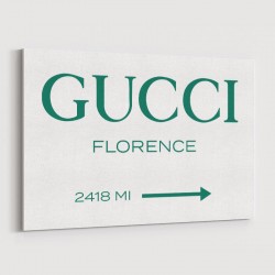 Gucci Green Sign Wall Art
