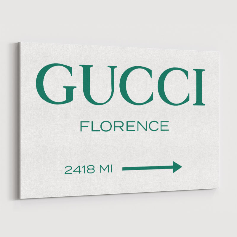 Gucci Green Sign Wall Art