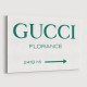 Gucci Green Sign Wall Art Gucci Green Sign Wall Art
