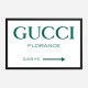 Gucci Green Sign Wall Art Gucci Green Sign Wall Art