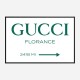Gucci Green Sign Wall Art Gucci Green Sign Wall Art