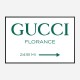 Gucci Green Sign Wall Art Gucci Green Sign Wall Art