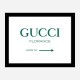 Gucci Green Sign Wall Art Gucci Green Sign Wall Art
