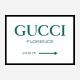 Gucci Green Sign Wall Art