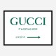 Gucci Green Sign Wall Art Gucci Green Sign Wall Art