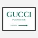 Gucci Green Sign Wall Art Gucci Green Sign Wall Art
