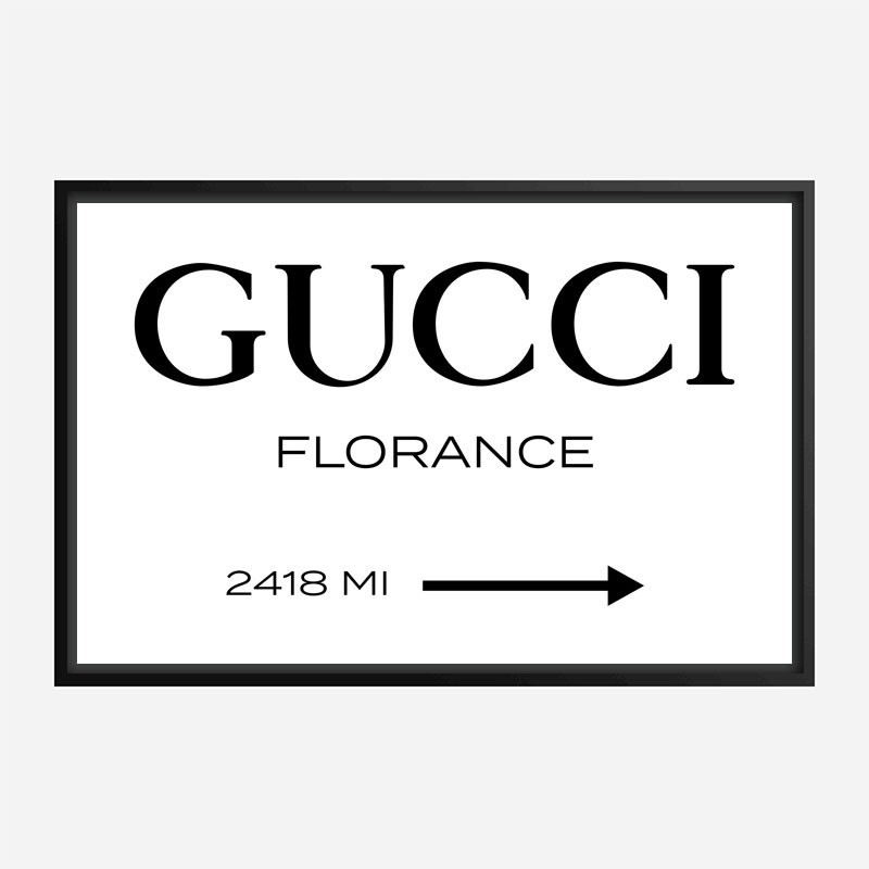Gucci Sign Wall Art Gucci Sign Wall Art