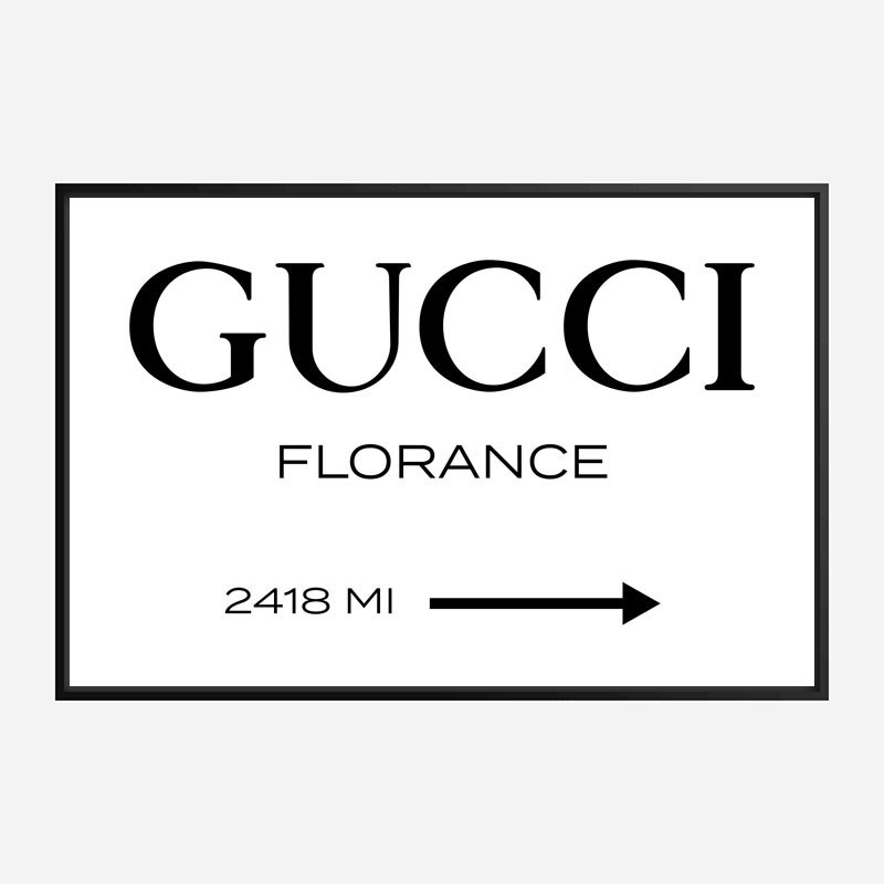 Gucci Sign Wall Art Gucci Sign Wall Art