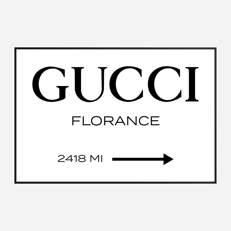 Gucci Sign Wall Art Gucci Sign Wall Art