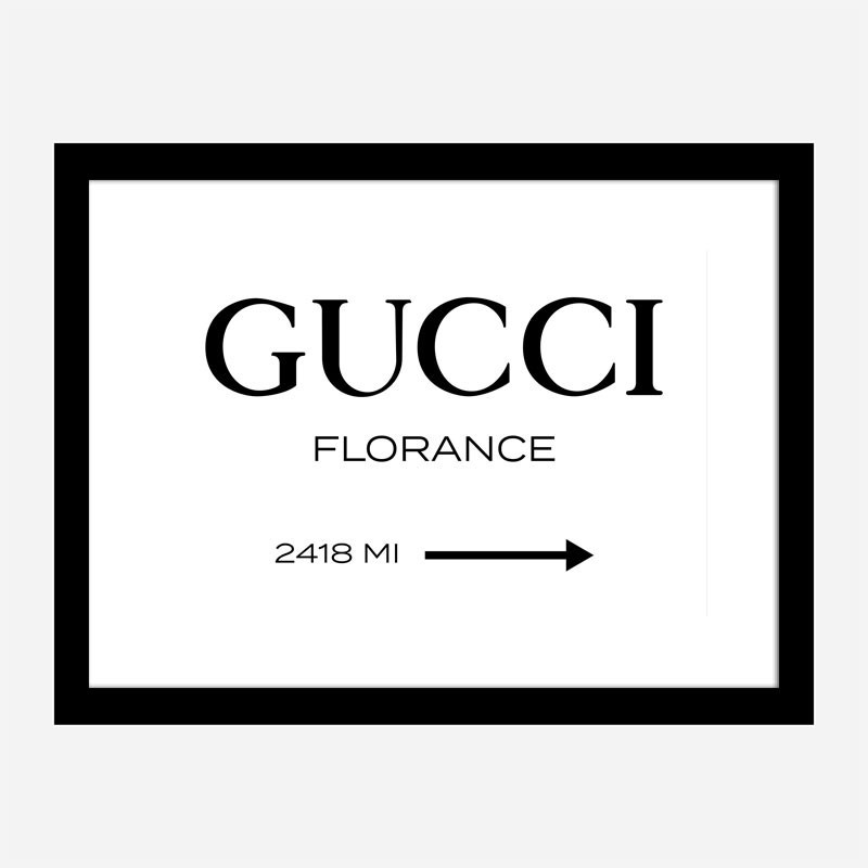 Gucci Sign Wall Art Gucci Sign Wall Art