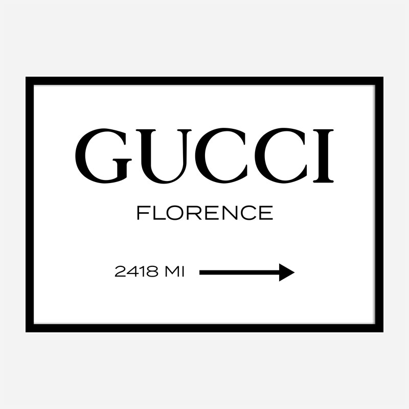 Gucci Sign Wall Art