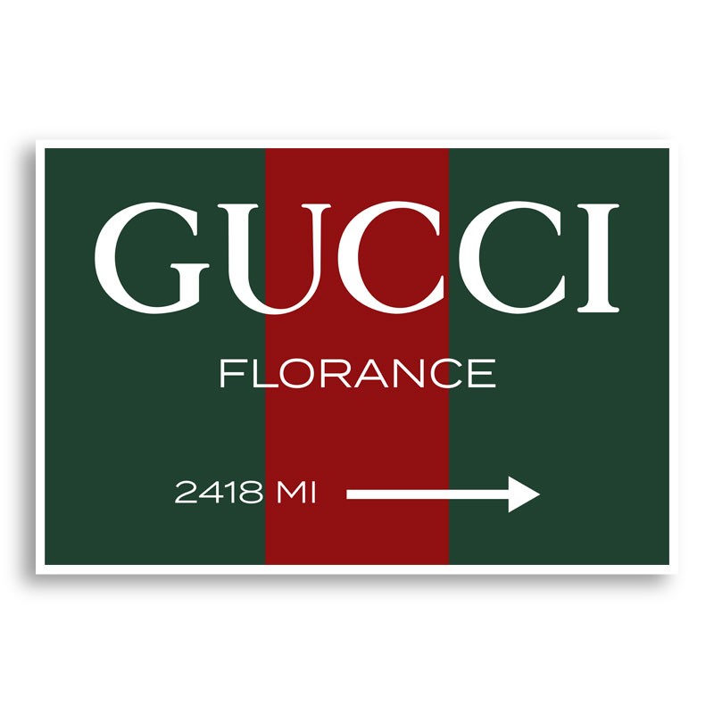Gucci Color Sign Wall Art Gucci Color Sign Wall Art