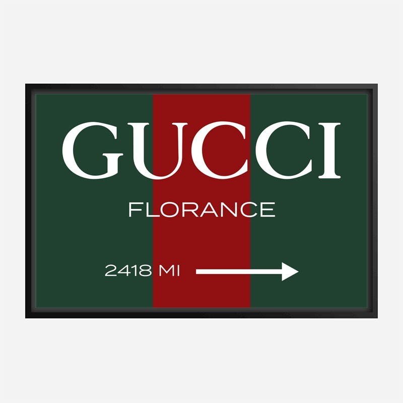 Gucci Color Sign Wall Art Gucci Color Sign Wall Art