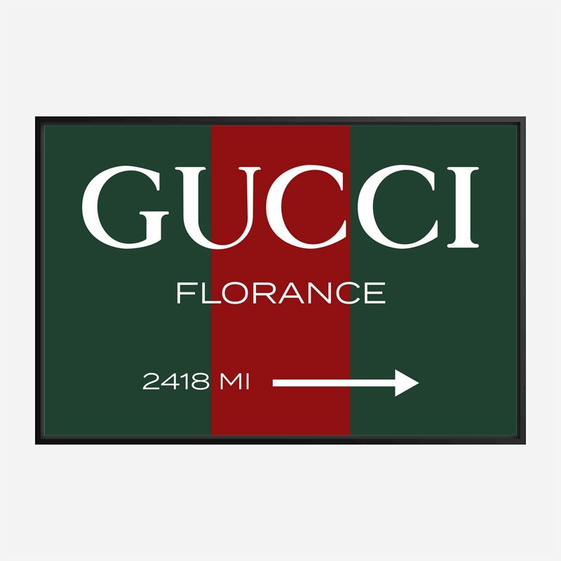 Gucci Color Sign Wall Art Gucci Color Sign Wall Art