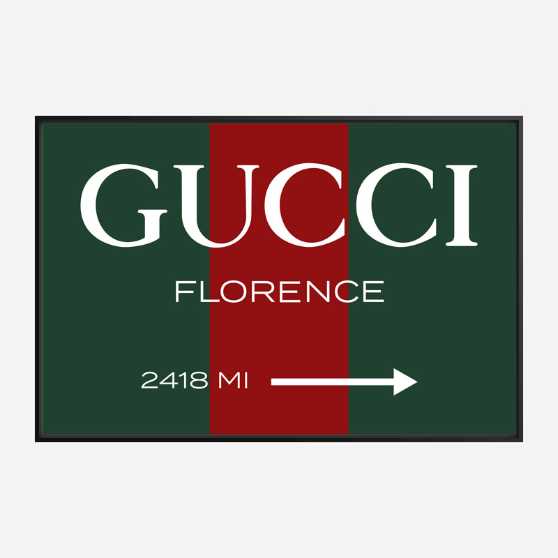 Gucci Color Sign Wall Art