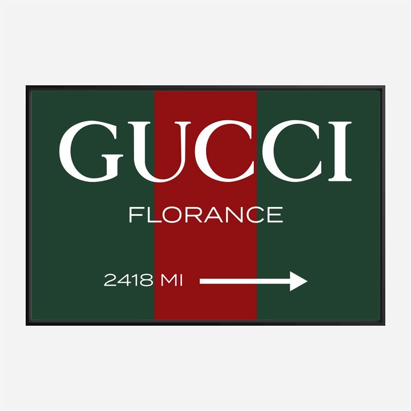 Gucci Color Sign Wall Art Gucci Color Sign Wall Art