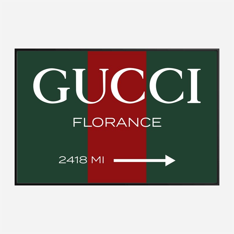 Gucci Color Sign Wall Art Gucci Color Sign Wall Art