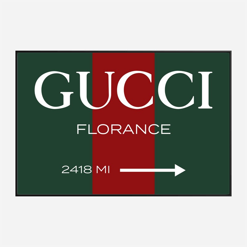 Gucci Color Sign Wall Art Gucci Color Sign Wall Art