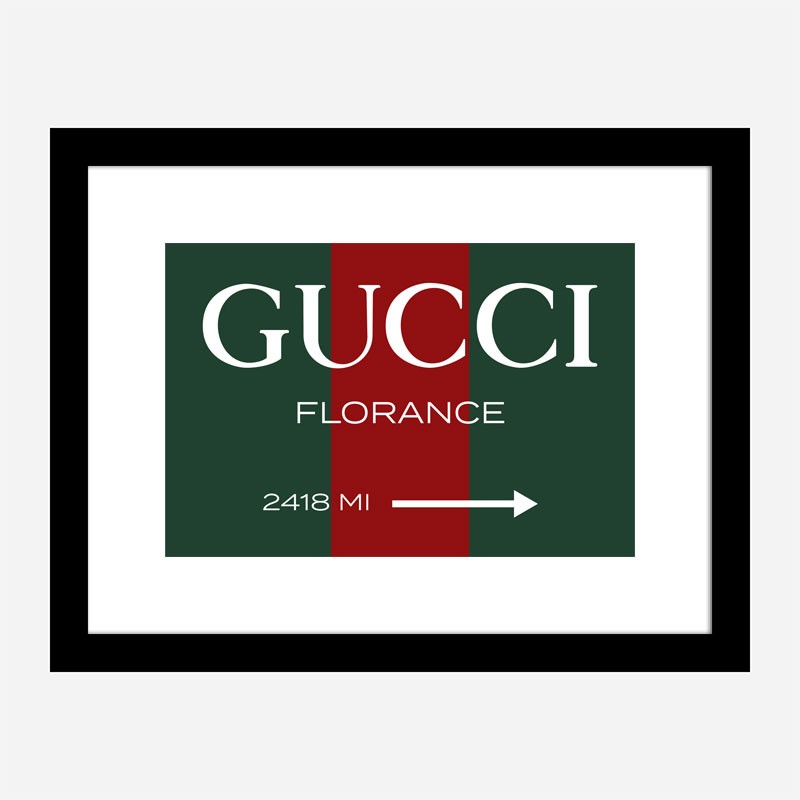 Gucci Color Sign Wall Art Gucci Color Sign Wall Art