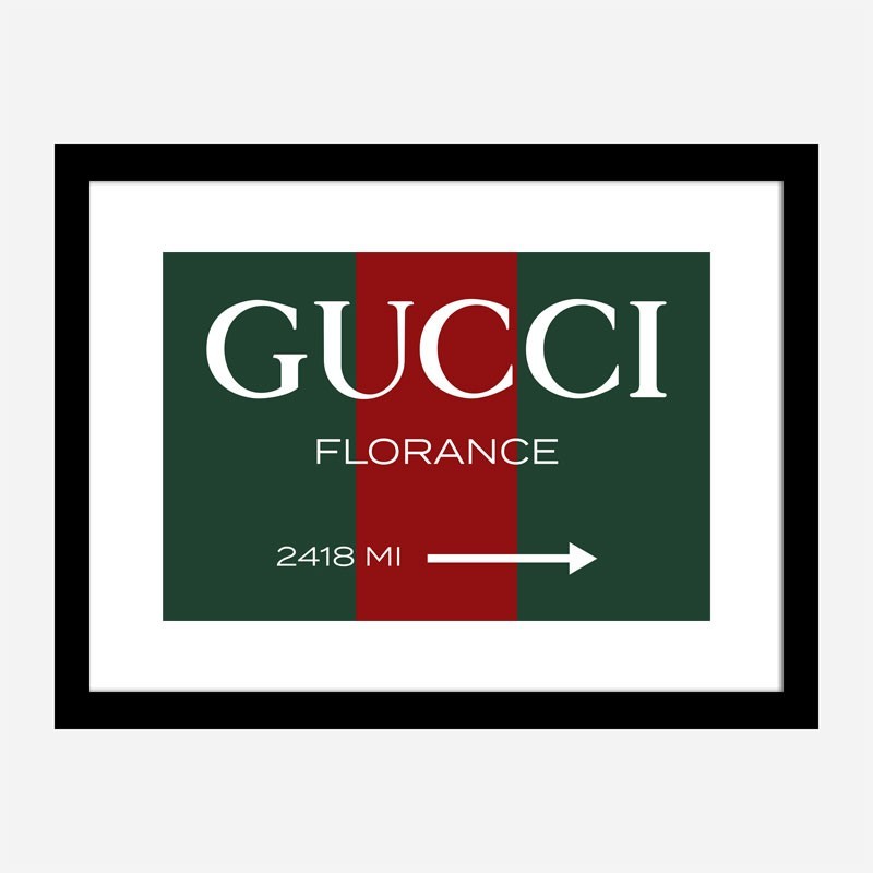 Gucci Color Sign Wall Art Gucci Color Sign Wall Art