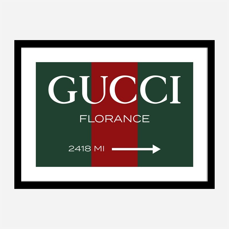 Gucci Color Sign Wall Art Gucci Color Sign Wall Art