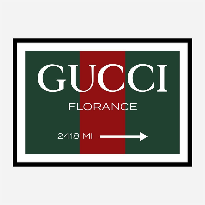 Gucci Color Sign Wall Art Gucci Color Sign Wall Art