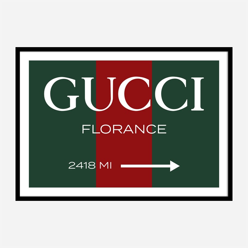 Gucci Color Sign Wall Art Gucci Color Sign Wall Art