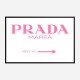 Prada Marfa Pink Sign Wall Art