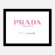 Prada Marfa Pink Sign Wall Art