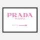 Prada Marfa Pink Sign Wall Art