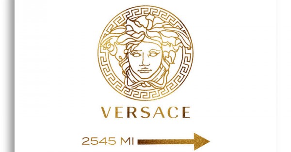 Versace Gold Sign Wall Art