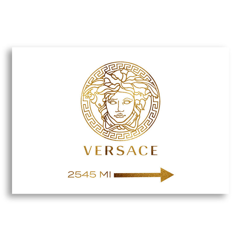 Versace Gold Sign Wall Art