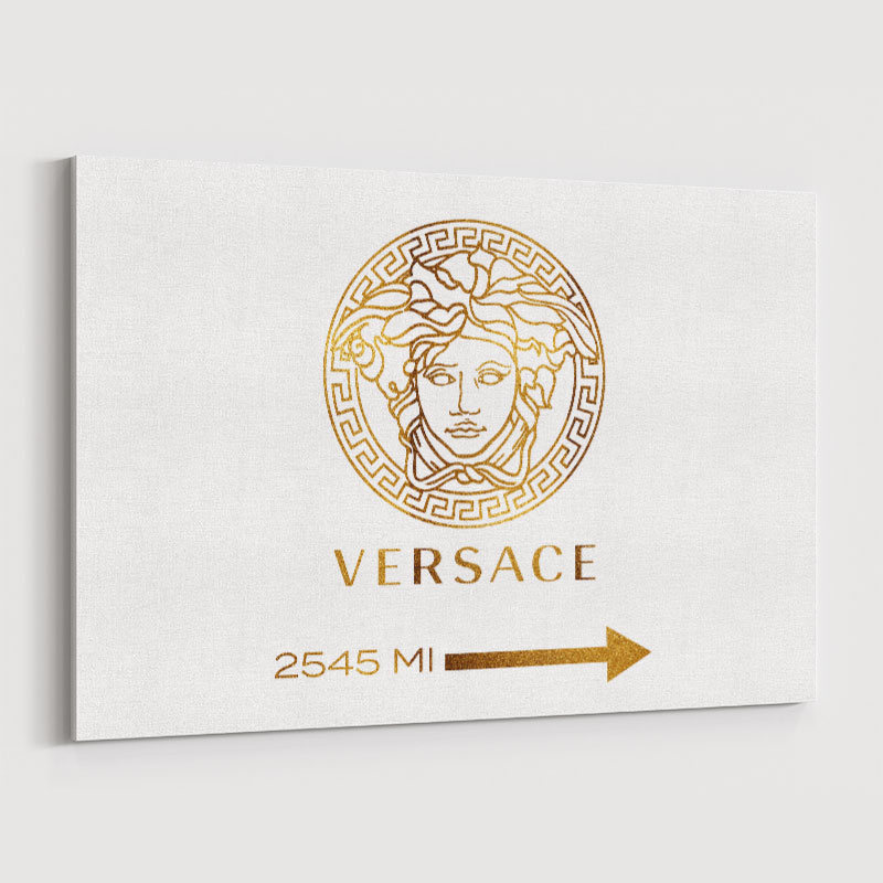 Versace Gold Sign Wall Art