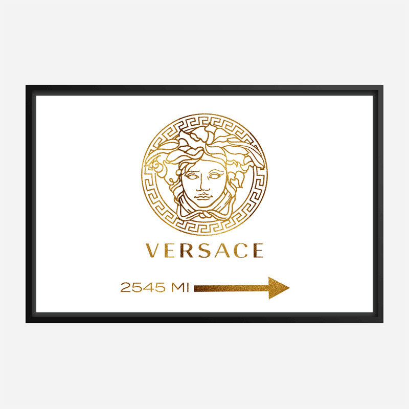 Versace Gold Sign Wall Art