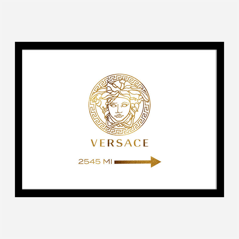 Versace Gold Sign Wall Art