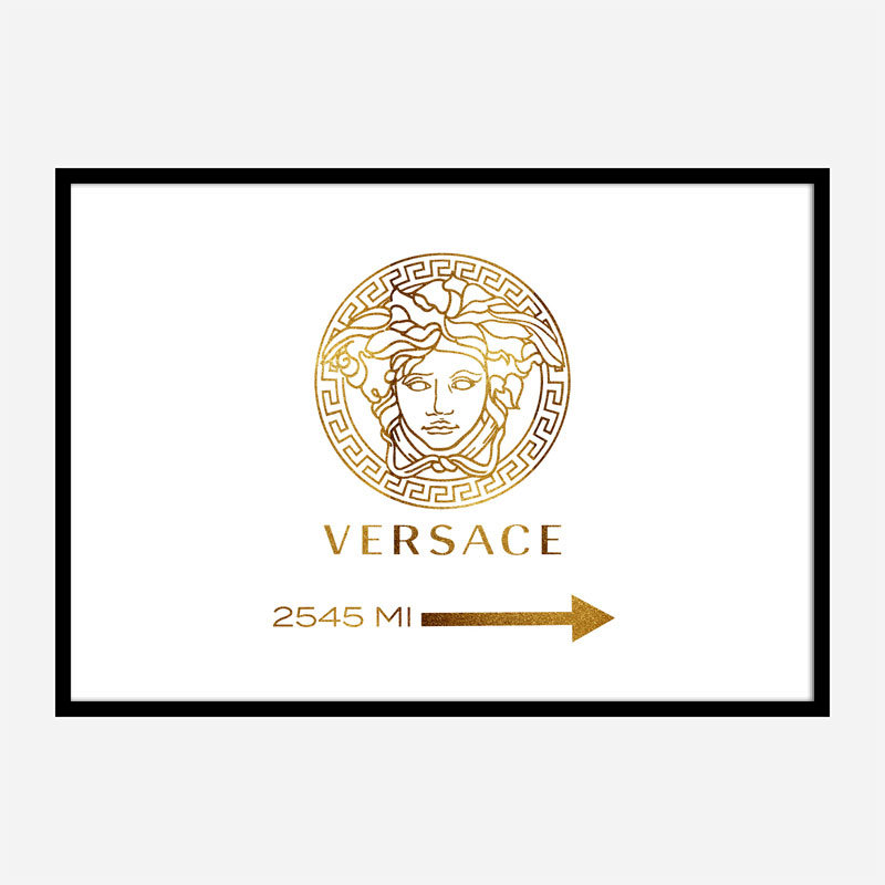 Versace Gold Sign Wall Art