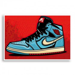 Air Jordon Sneakers Graffiti Style 8 Wall Art