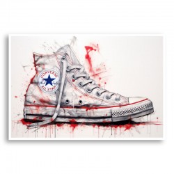 Converse Classics Sneakers Graffiti Style 3 Wall Art