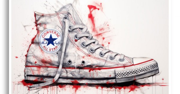 White sales converse art