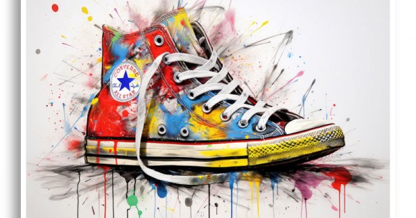 Converse sneakers deals art