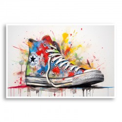 Converse Classics Sneakers Graffiti Style 5 Wall Art