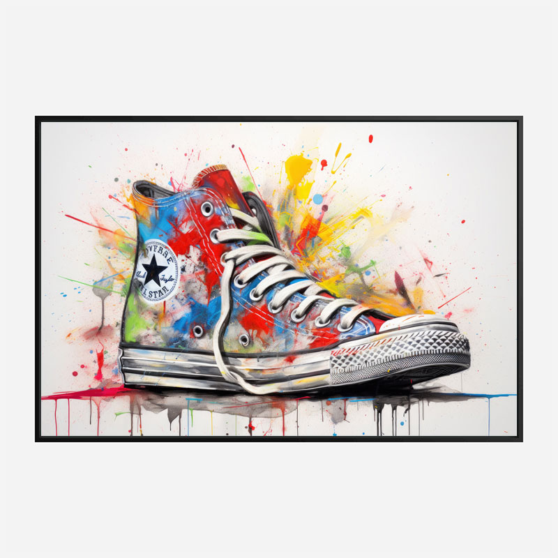 Converse Classics Sneakers Graffiti Style 5 Wall Art