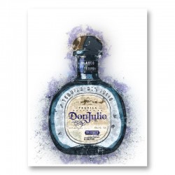 Don Julio Blanco Tequila Abstract Art Print