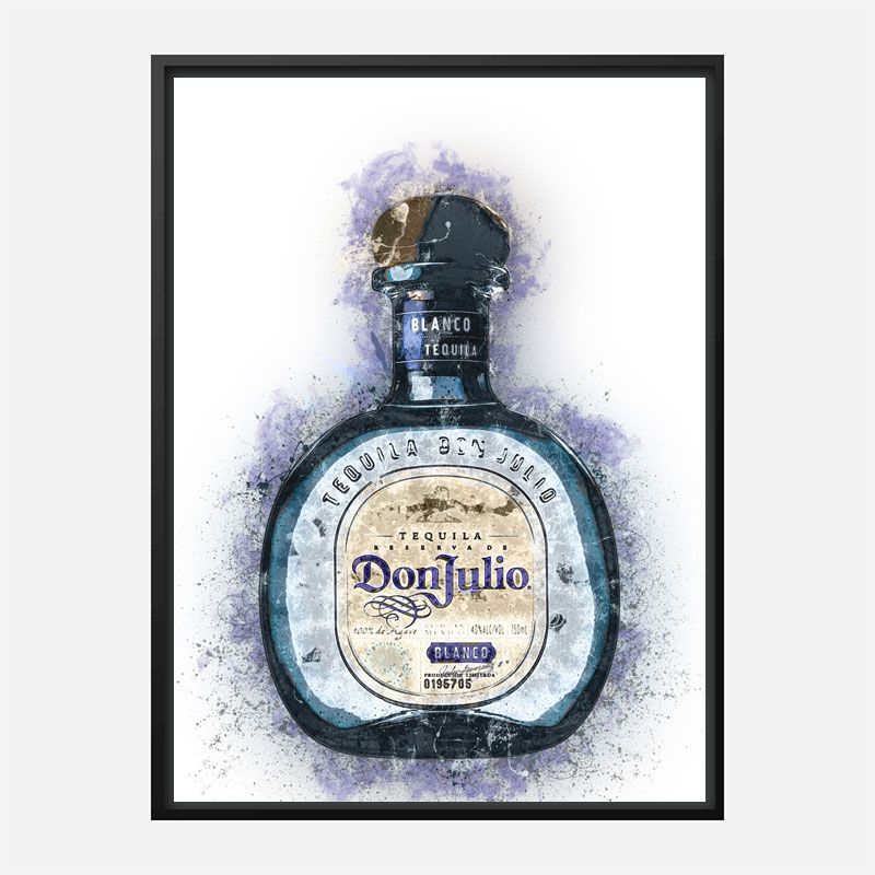 Don Julio Blanco Tequila Abstract Art Print