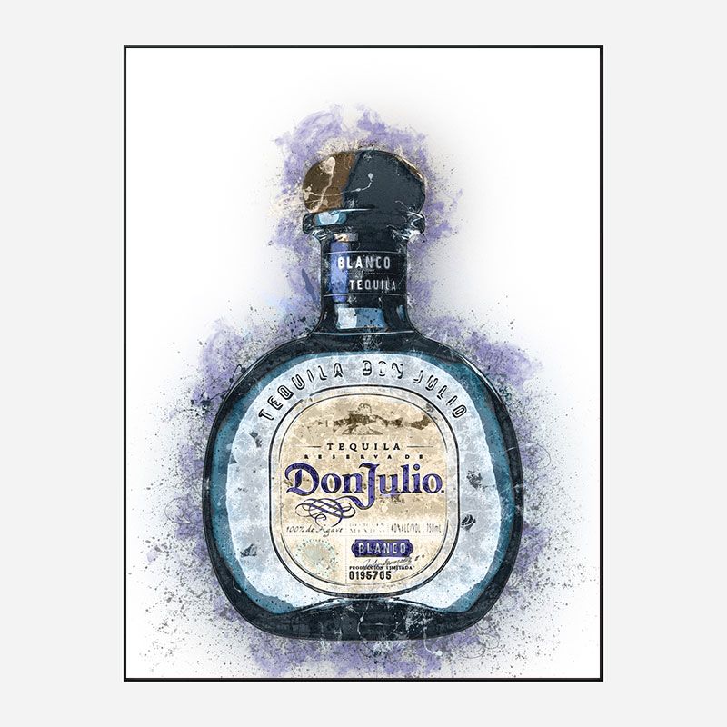 Don Julio Blanco Tequila Abstract Art Print