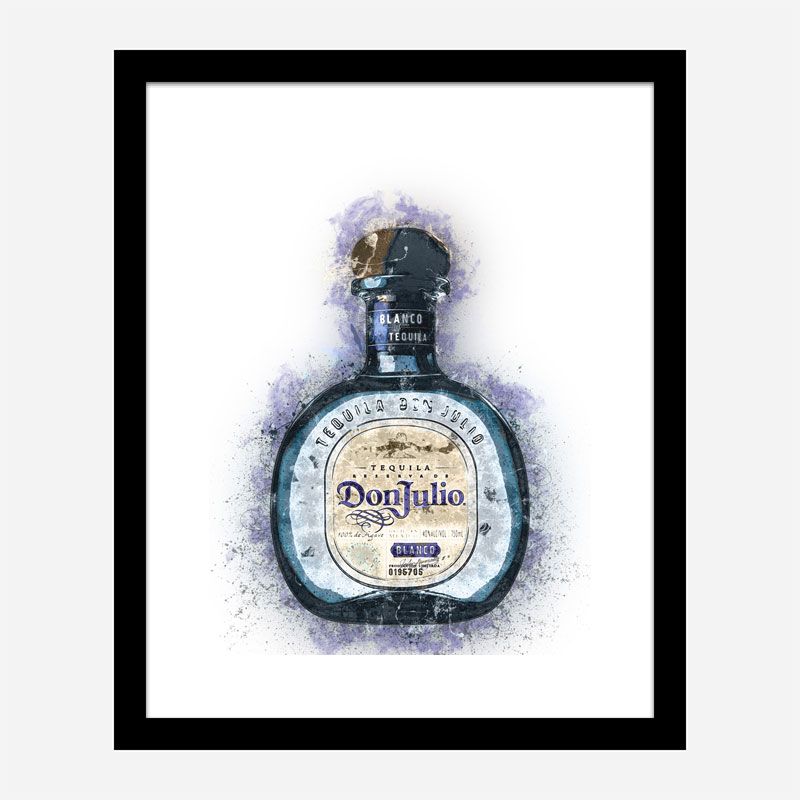 Don Julio Blanco Tequila Abstract Art Print