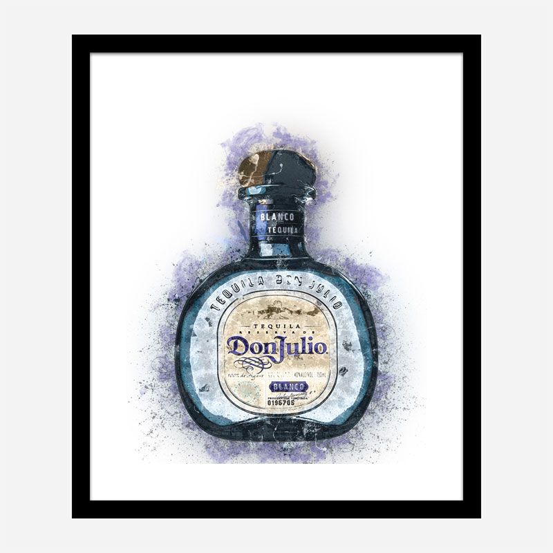 Don Julio Blanco Tequila Abstract Art Print