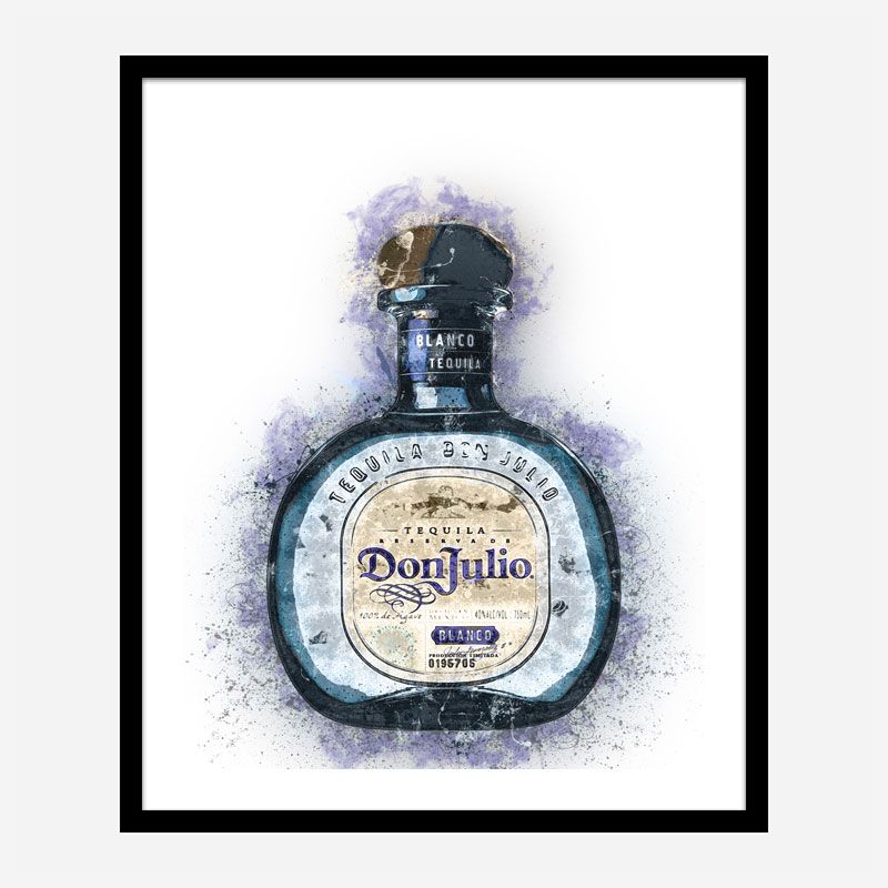 Don Julio Blanco Tequila Abstract Art Print