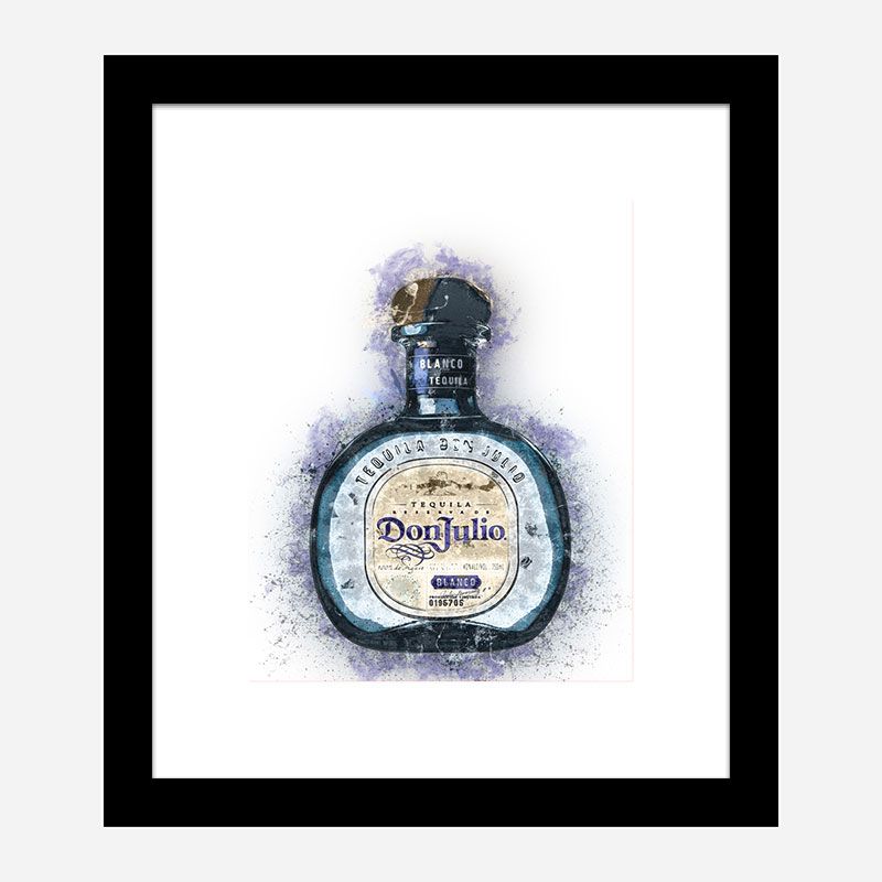 Don Julio Blanco Tequila Abstract Art Print