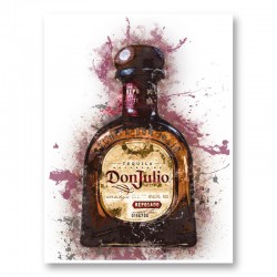 Don Julio Reposado Tequila Abstract Art Print